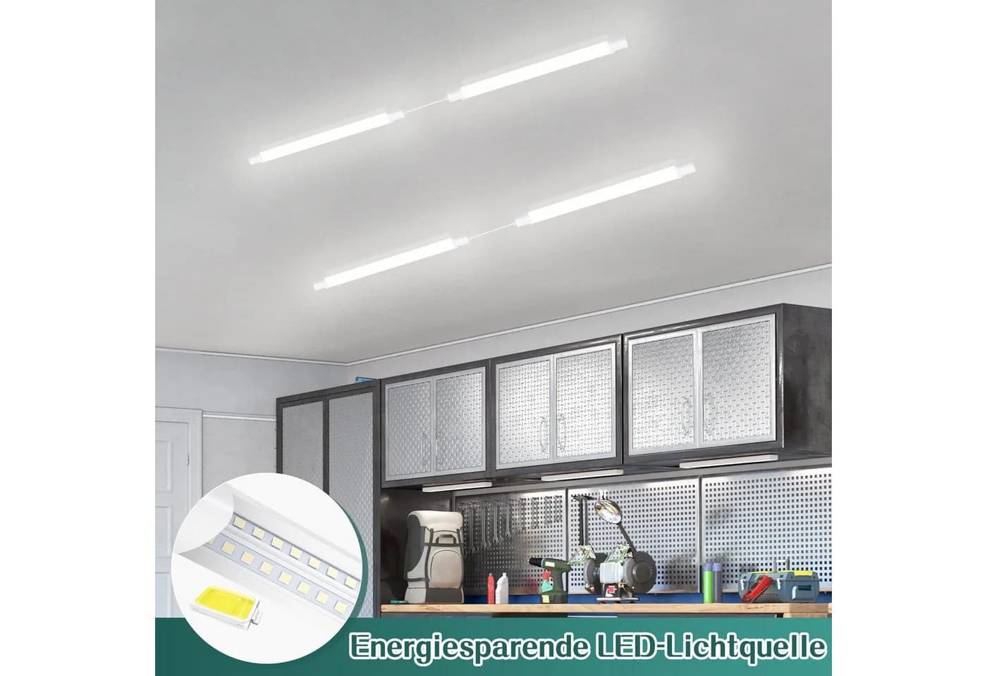 Nettlife LED Außenleuchte 90cm 24W 5000K
