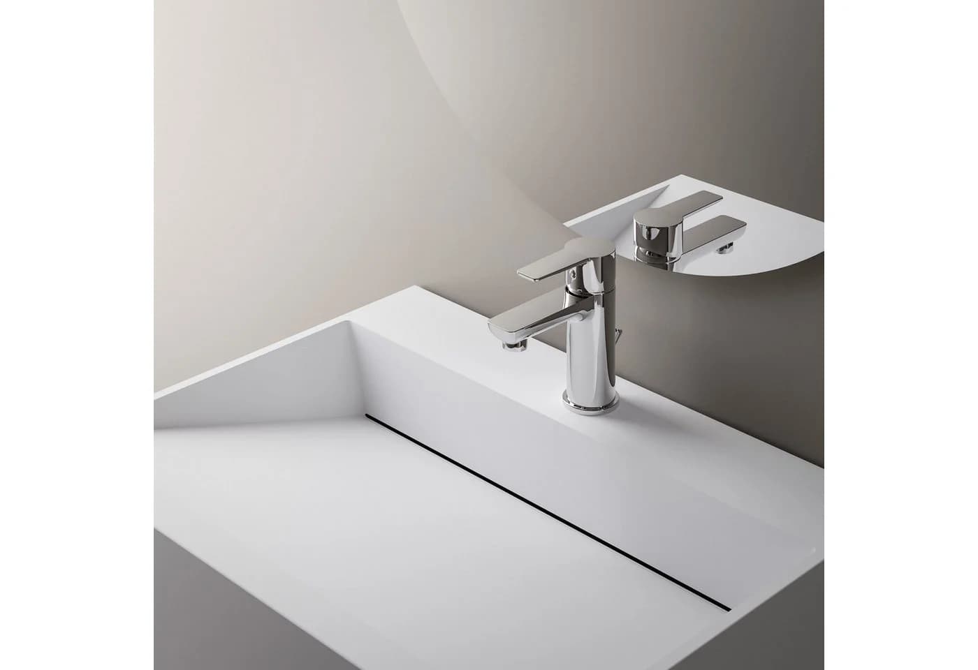 Bernstein Waschbecken TWG71 Mineralguss Weiß matt