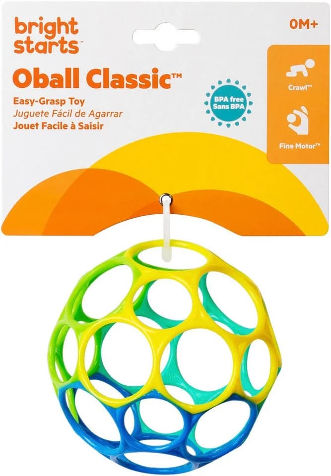 Bright Starts Oball Classic™ Greifspielzeug Rot/Blau/Grün/Gelb