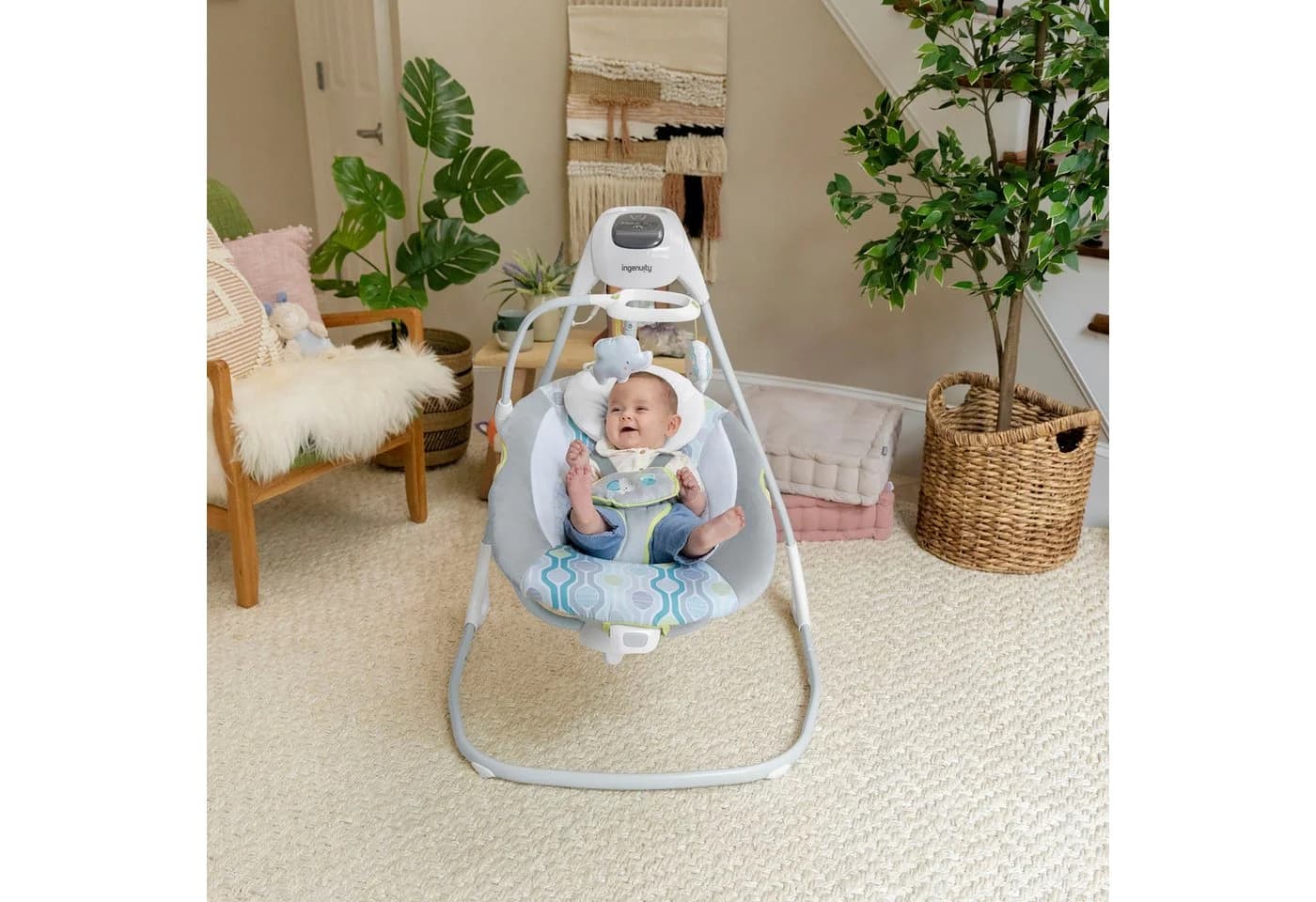 Ingenuity Babywippe SimpleComfort Compact Soothing Swing Everston