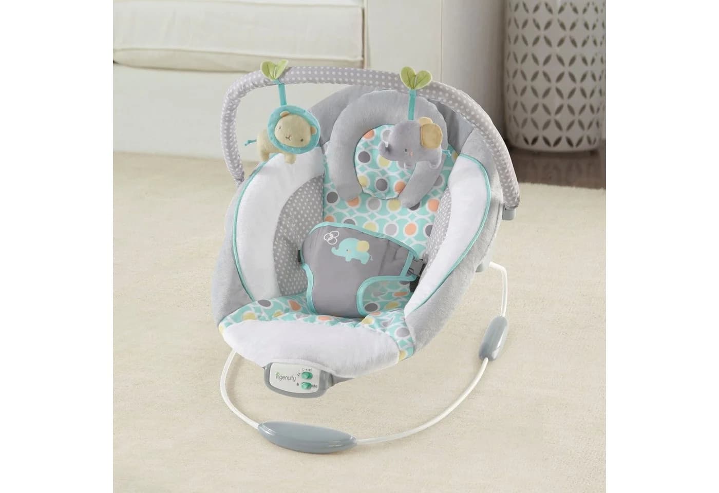 Ingenuity Babywippe Soothing Bouncer, Morrison Grau