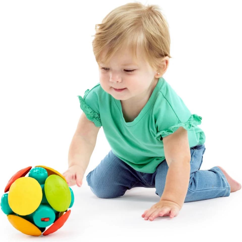 Bright Starts Greifspielzeug Wobble Bobble™ Crawl & Chase Ball Bunt