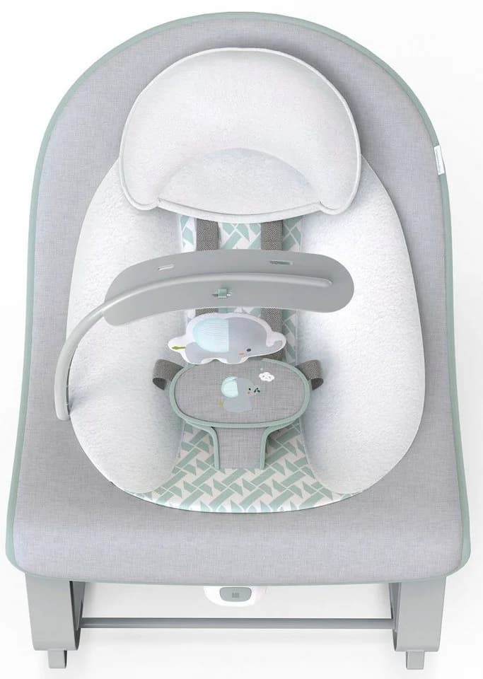 Ingenuity Babywippe Keep Cozy, Weaver, mit abnehmbarem Hängespielzeug