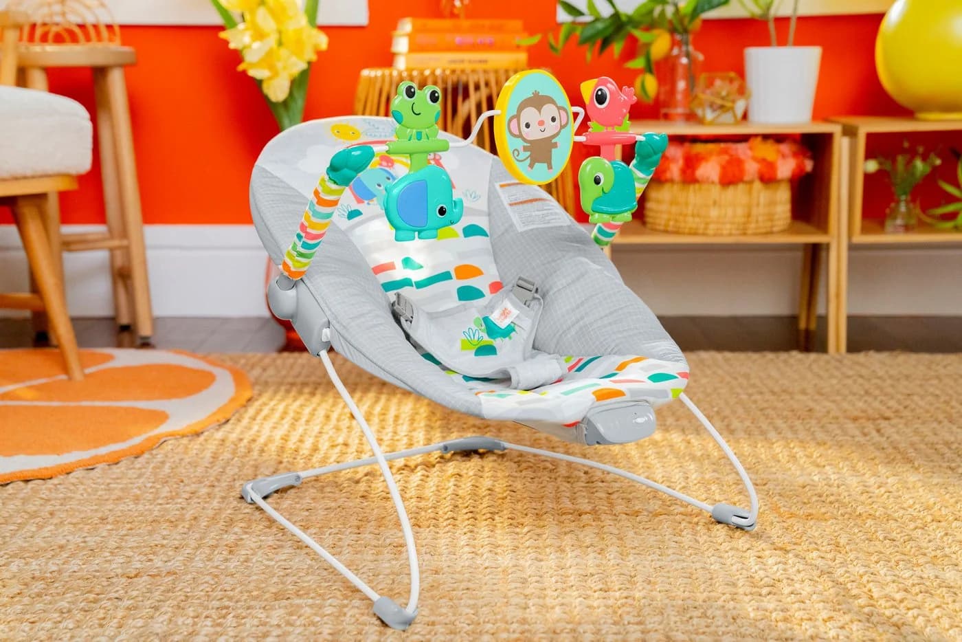 Bright Starts Babywippe Playful Paradise™ Vibrating Bouncer mit Sound-Effekt