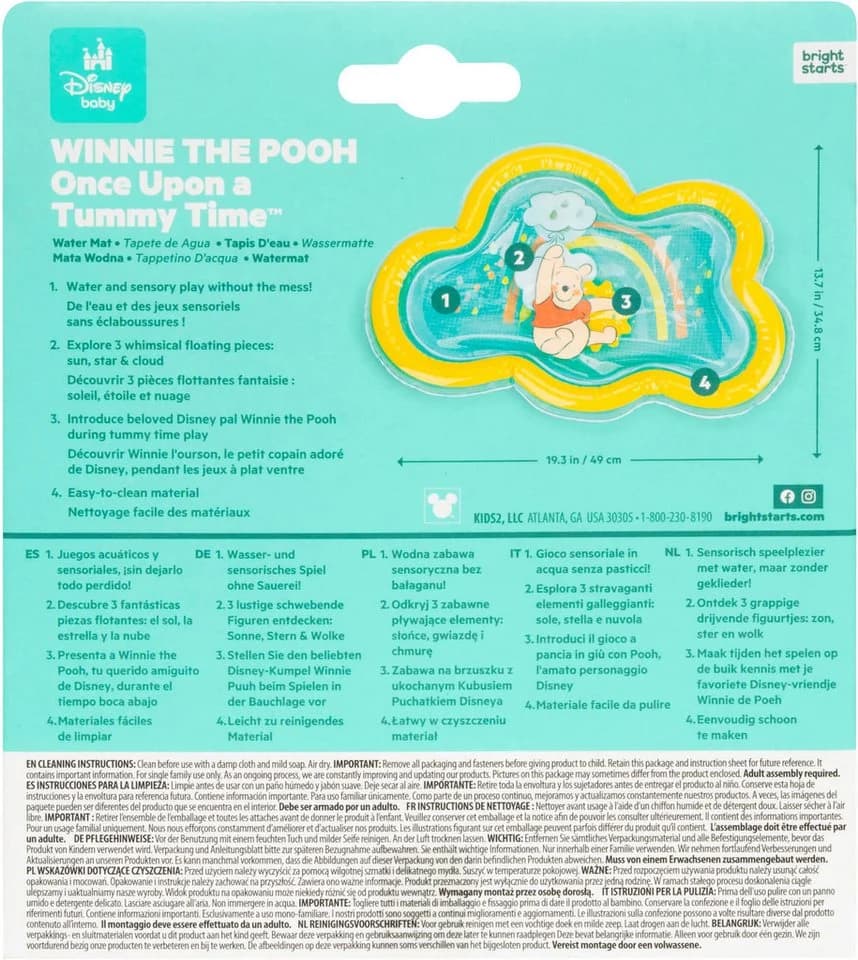 Bright Starts Spielmatte Winnie the Pooh Bunt