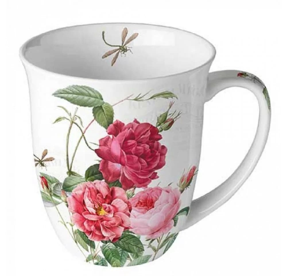 Ambiente Luxury Paper Products Becher Herzen Rose Porzellan