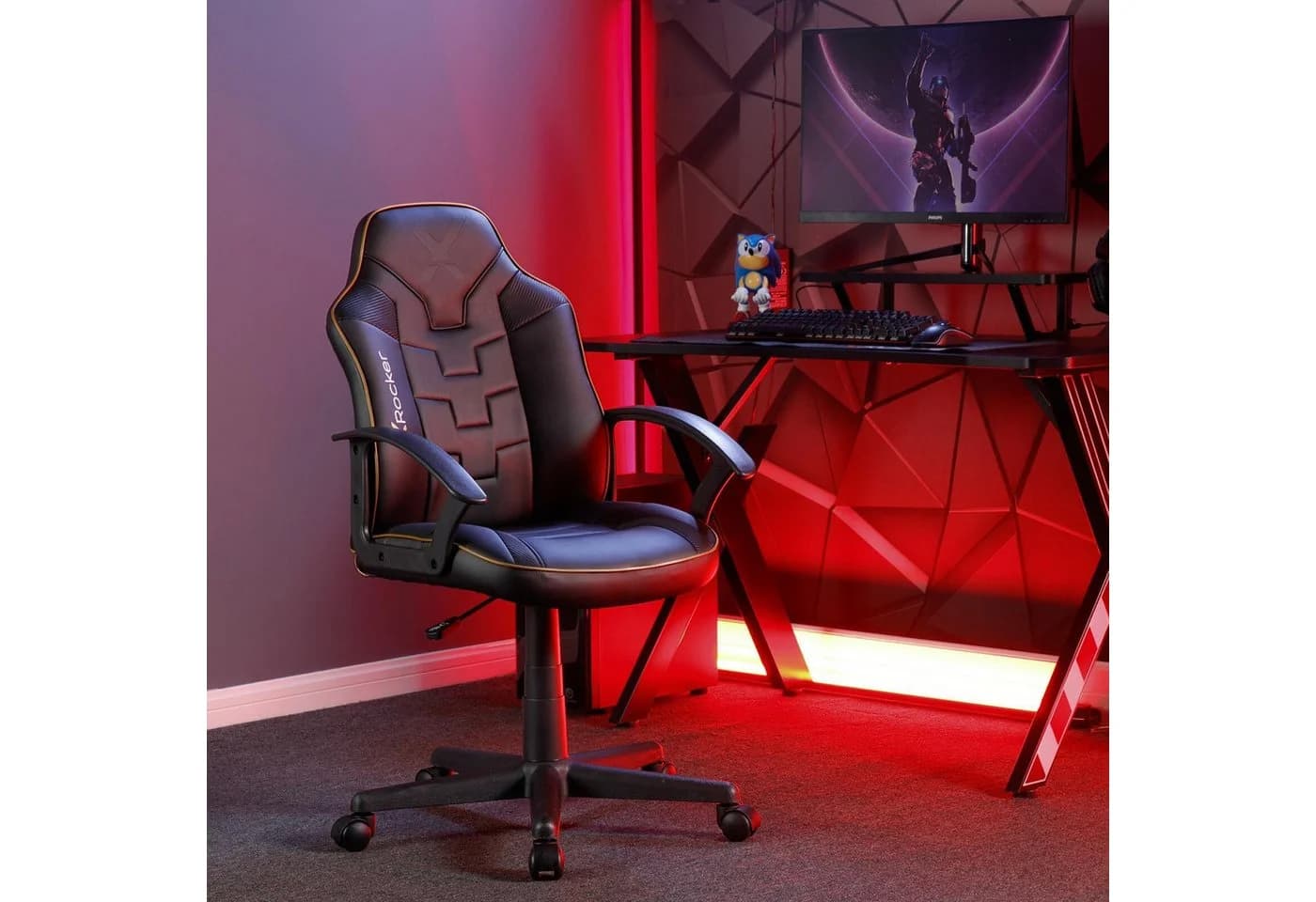 X Rocker Saturn Gaming Bürodrehstuhl für Kinder & Jugendliche