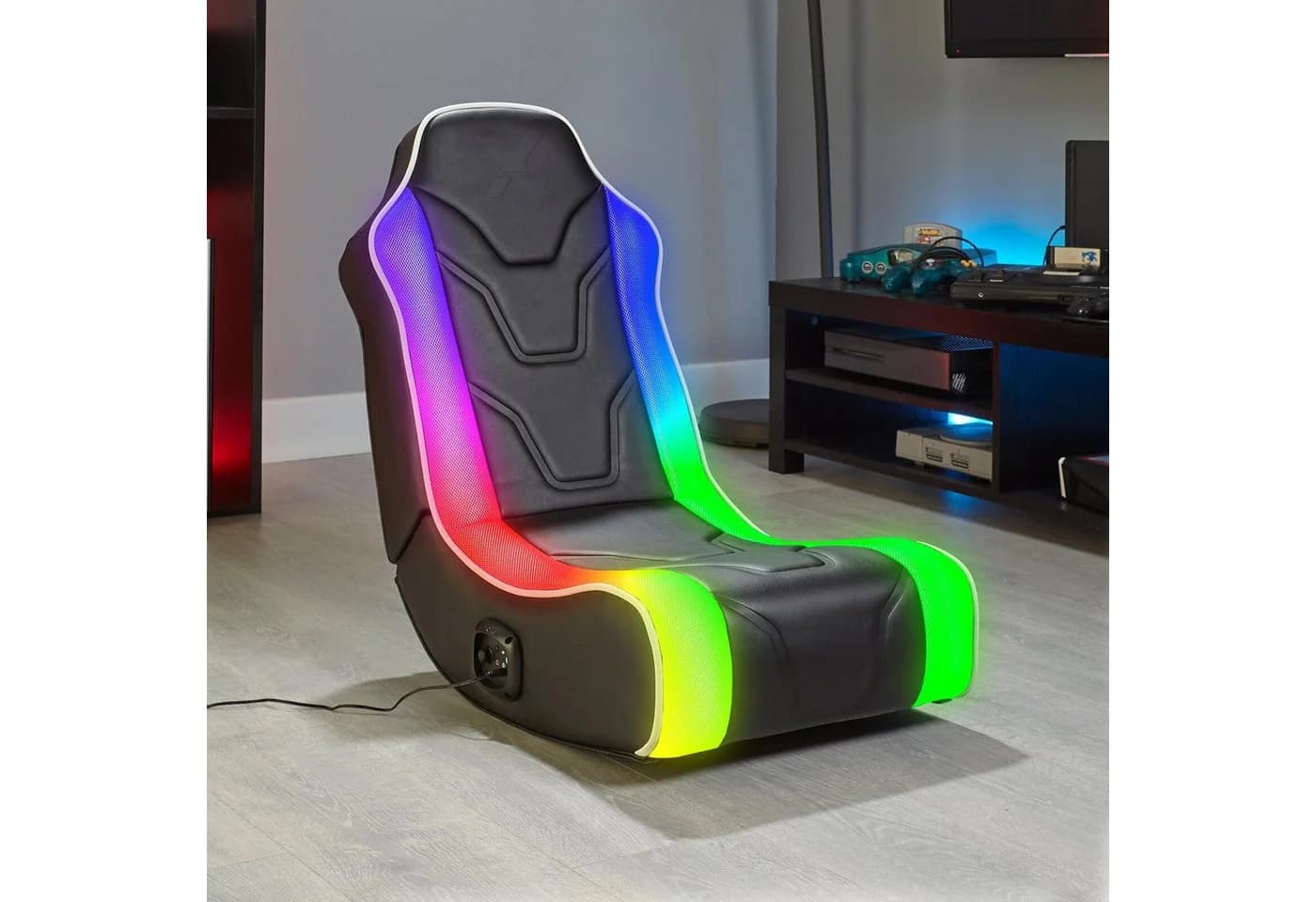 X Rocker Gaming-Stuhl Chimera RGB 2.0 Floor Rocker Schwarz