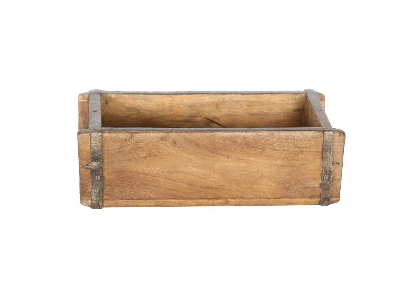 Casa Moro Aufbewahrungsbox Vintage Ziegelform Altholz
