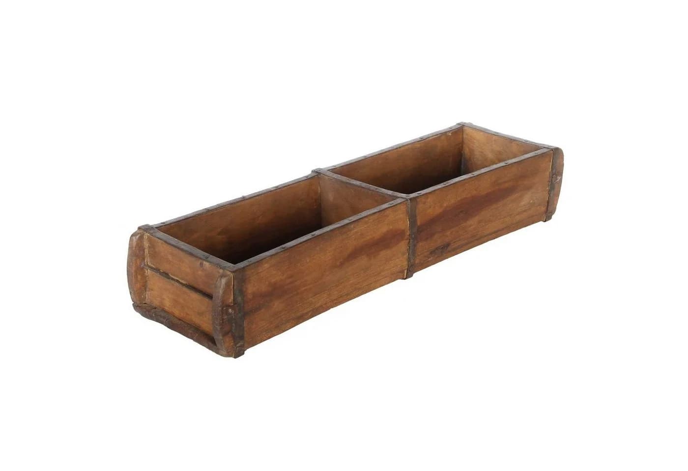 Casa Moro Aufbewahrungsbox Vintage Ziegelform Balu aus Altholz
