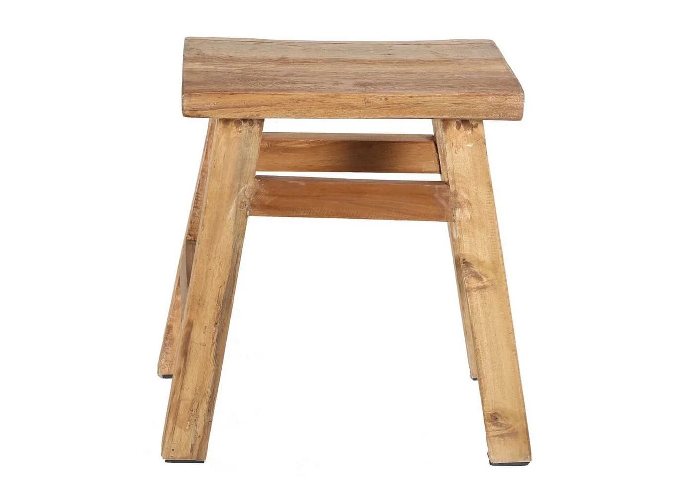 Casa Moro Fußhocker Rocco Vintage Massivholz Hocker