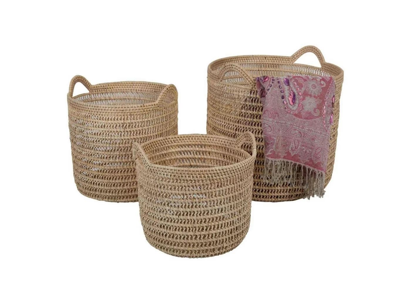 Casa Moro Rattan Korb Eda Natur mit Henkel
