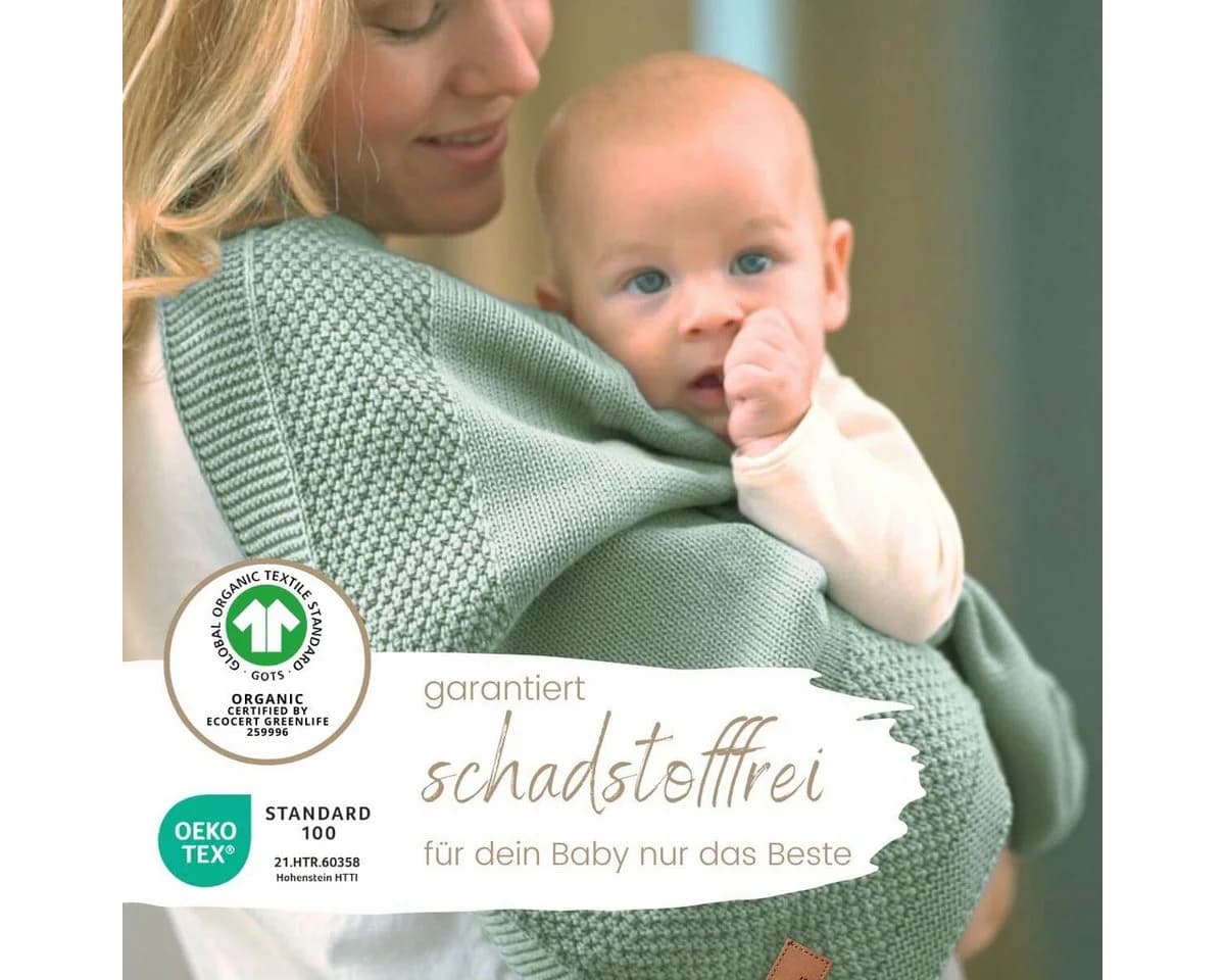 DIKOS® Kuscheldecke Bio Baumwolle 75x100 cm