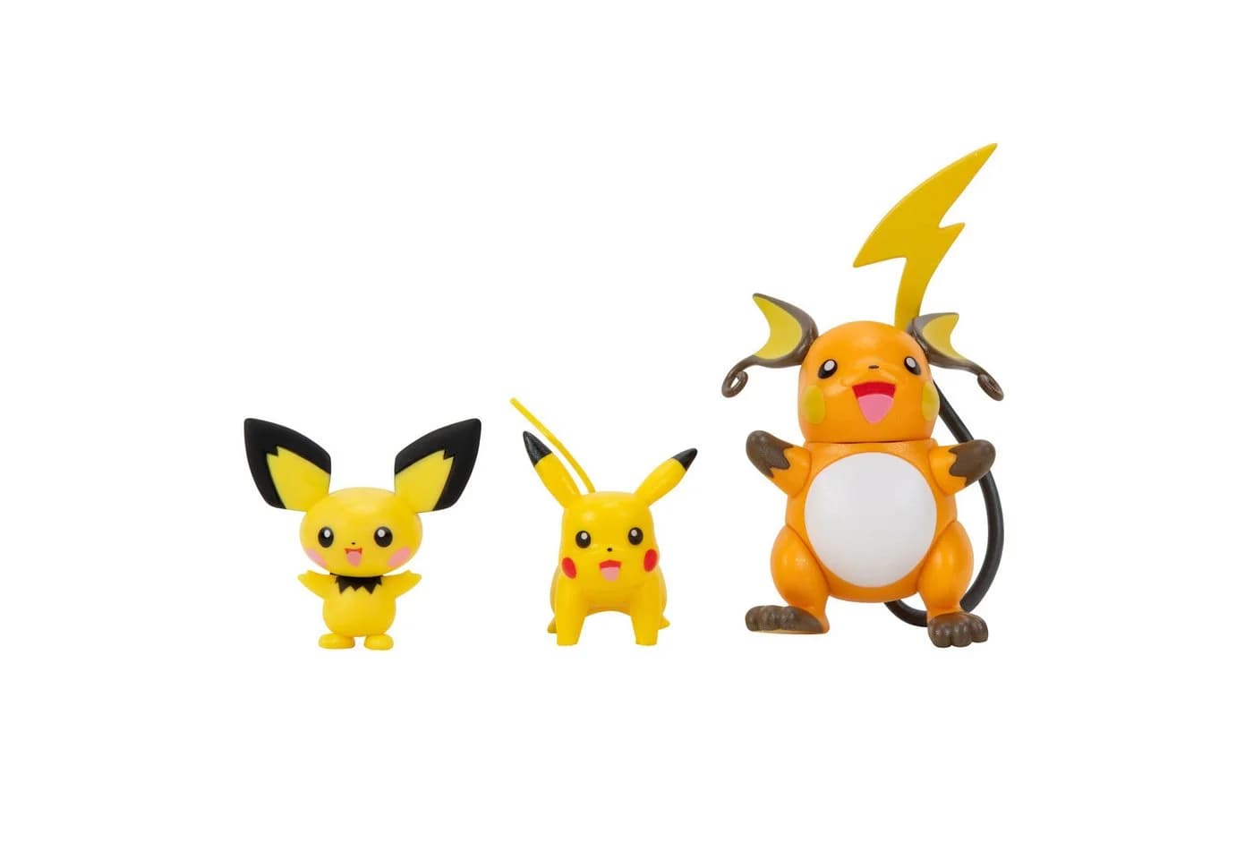 Jazwares Pokémon Select Entwicklungs Multipack Pichu Pikachu Raichu