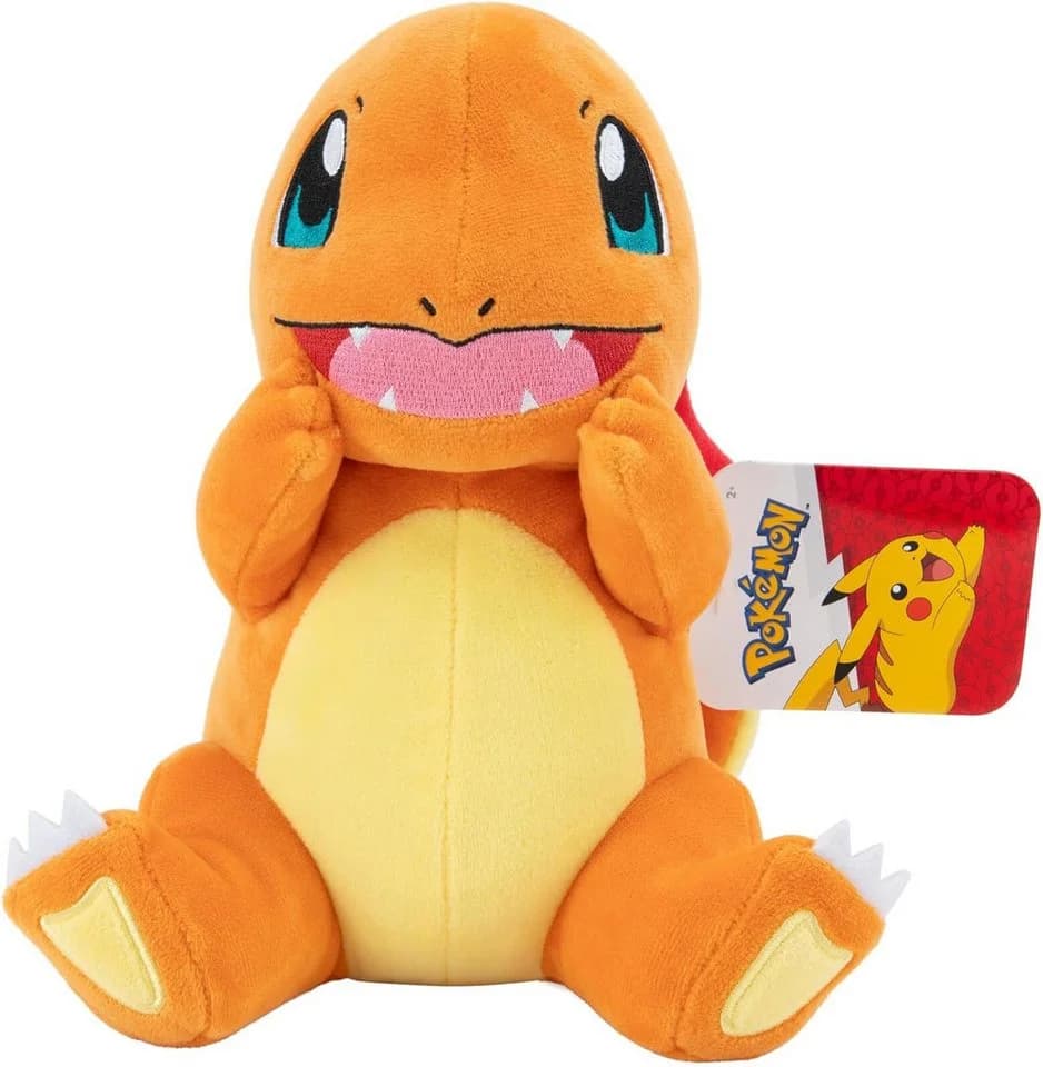 Jazwares Pokémon Glumanda Plüschtier 20 cm Orange