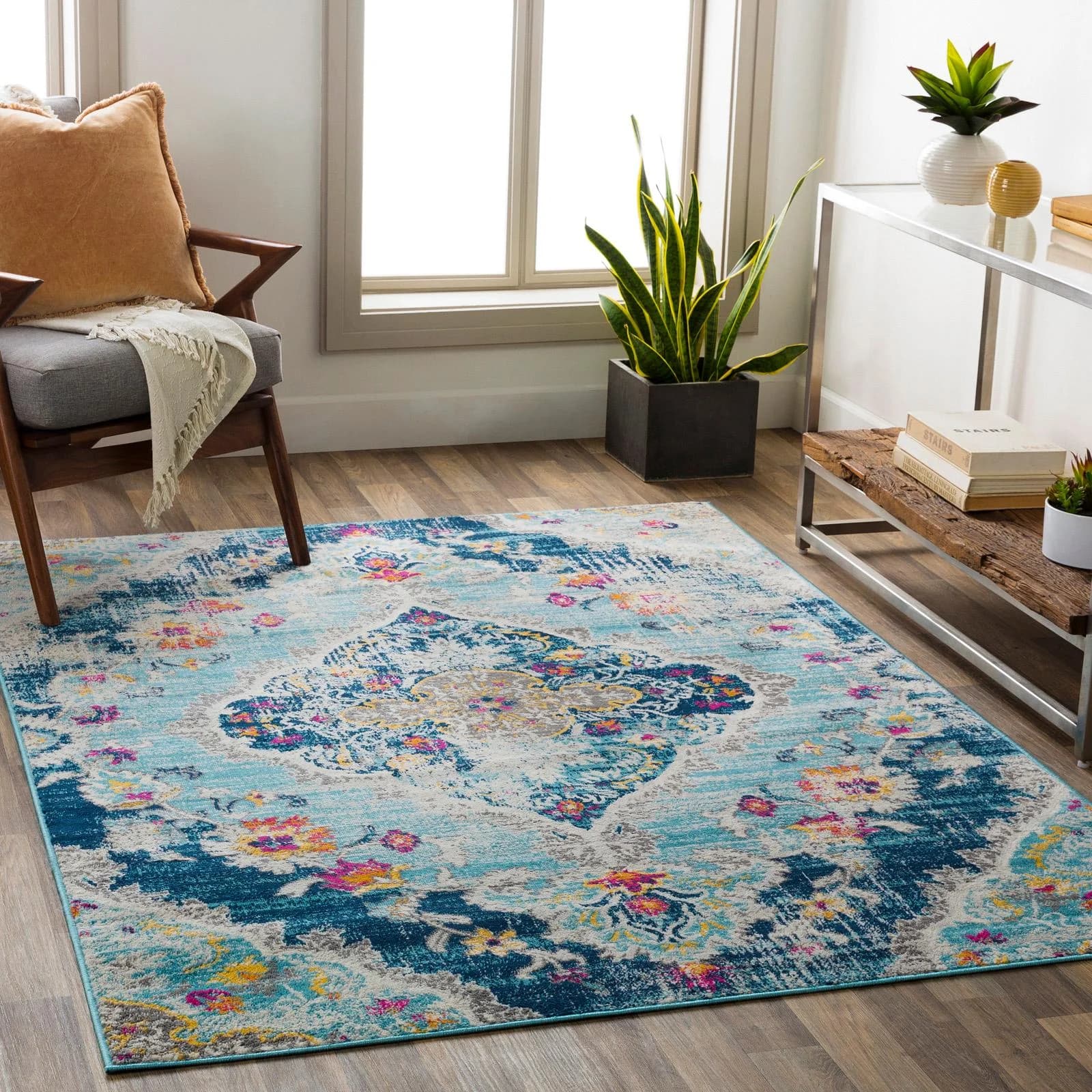 LIVABLISS Vintage-Orientteppich ADEN Kurzflor Boho Wohnzimmerteppich