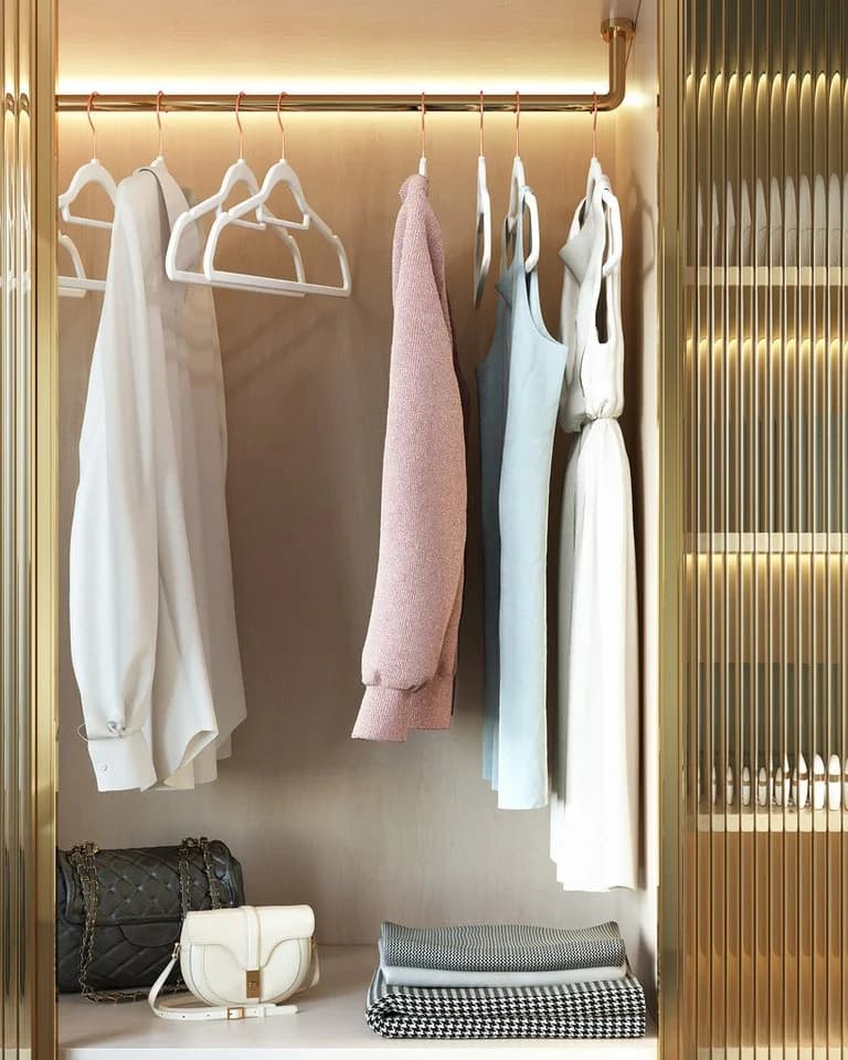 SONGMICS Kleiderbügel 50-tlg. Samt Rutschfest Roségold