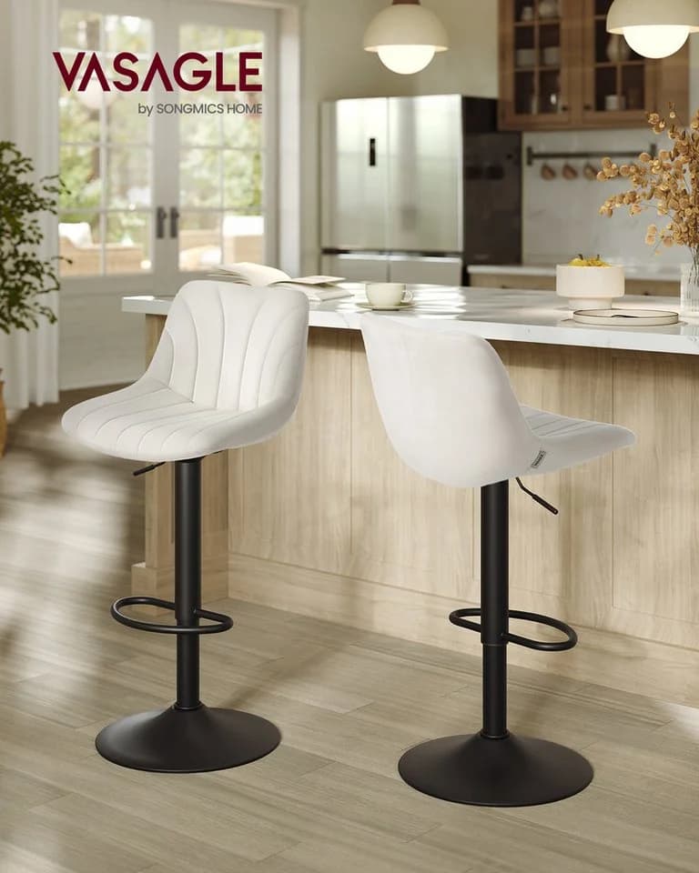 VASAGLE Barhocker 4er Set höhenverstellbar modern