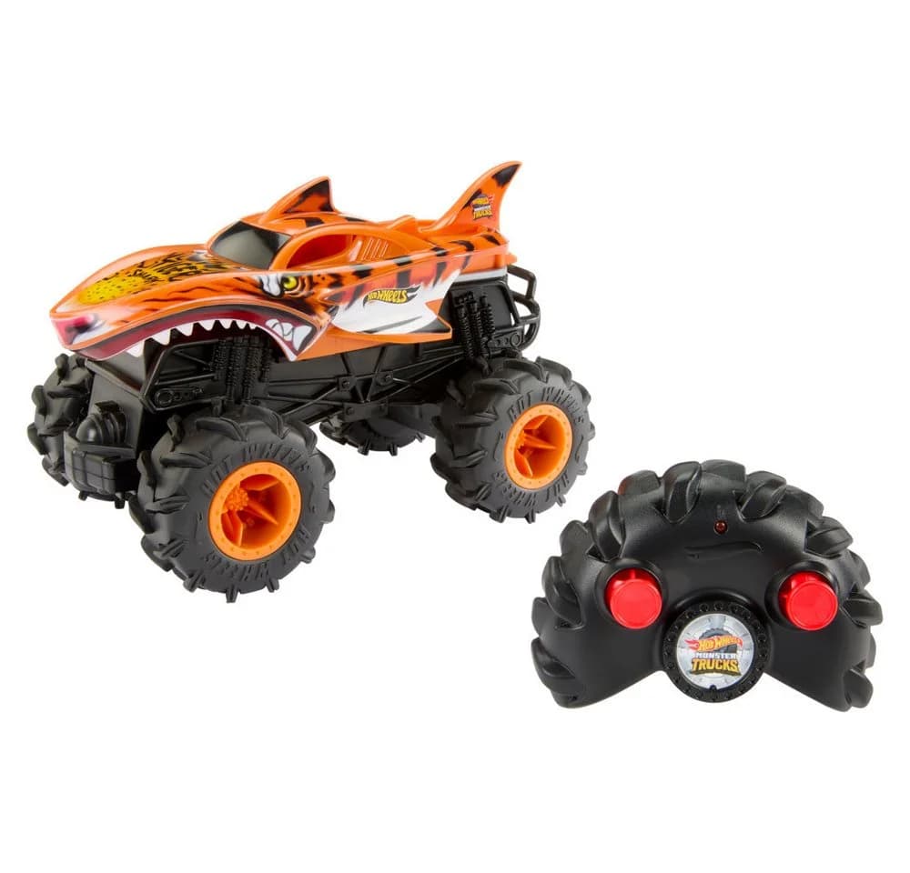 Mattel Hot Wheels RC Monster Truck Tiger Shark 1:24 Ferngesteuert