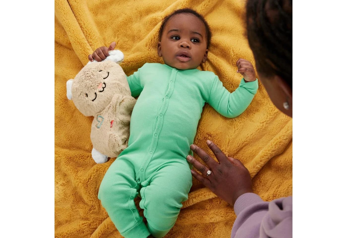 Fisher-Price® Plüschfigur Schlummer-Häschen Einschlafhilfe Bunt
