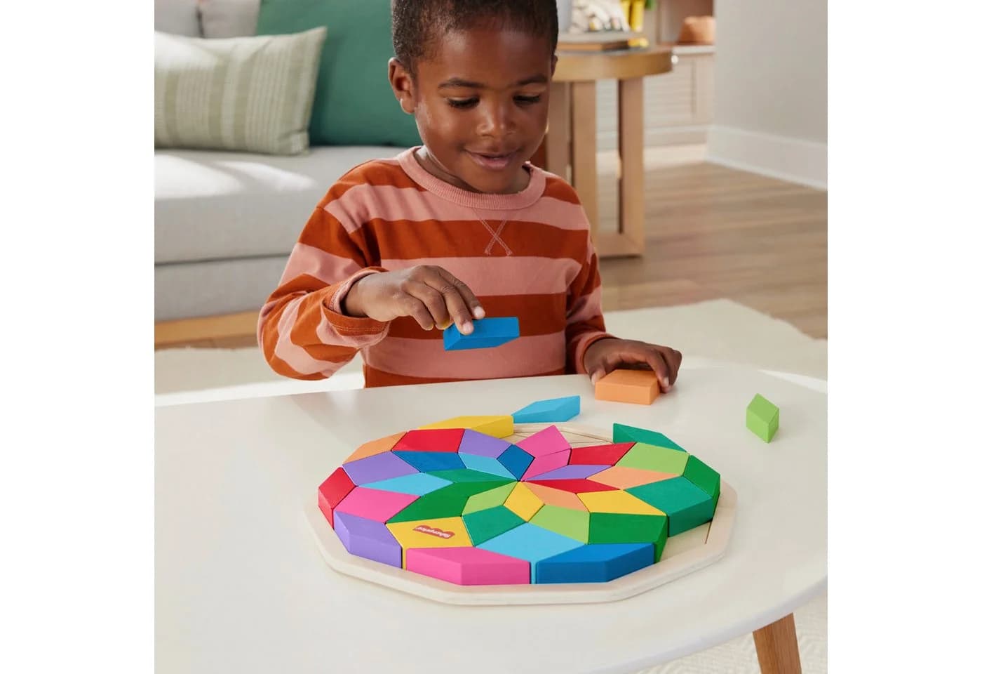Fisher-Price® Konturenpuzzle Mandala 40 Teile Bunt Holz