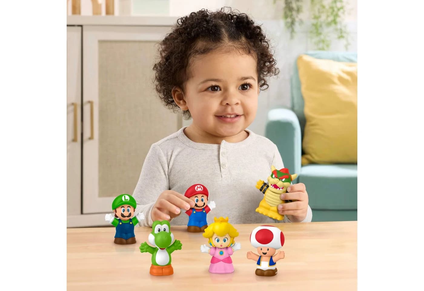 Fisher-Price Little People Super Mario Multipack Set 6 Figuren Bunt