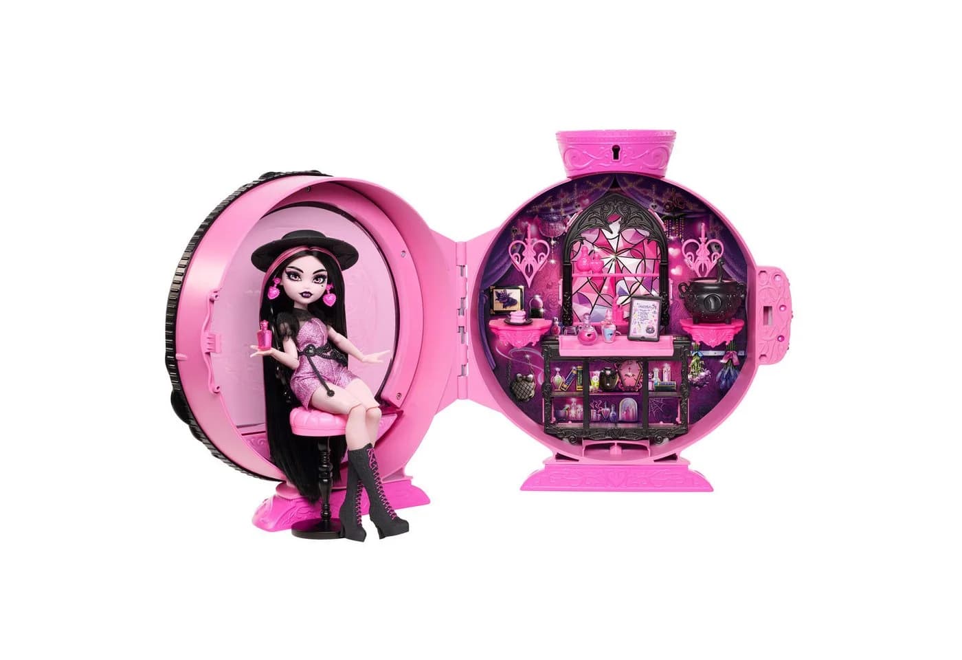 Monster High Zaubertrank-Überraschung Spielset mit Draculaura-Puppe und 9 Teilen