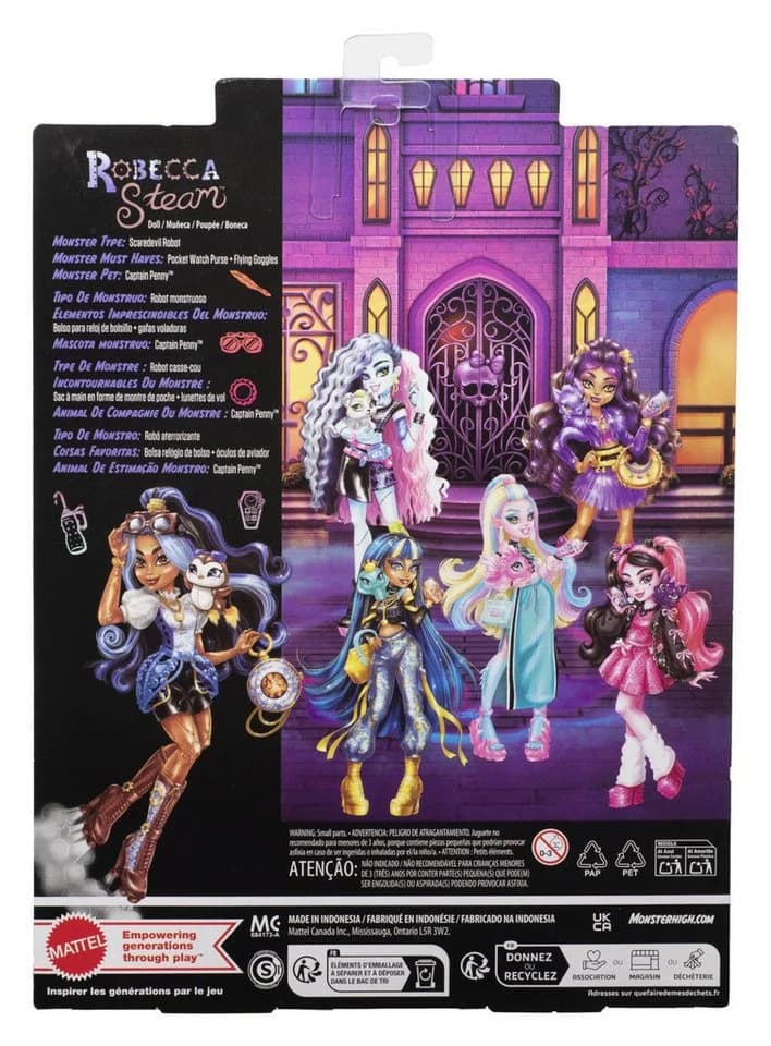 Mattel Anziehpuppe Monster High Puppe Robecca Steam mit Zubehör