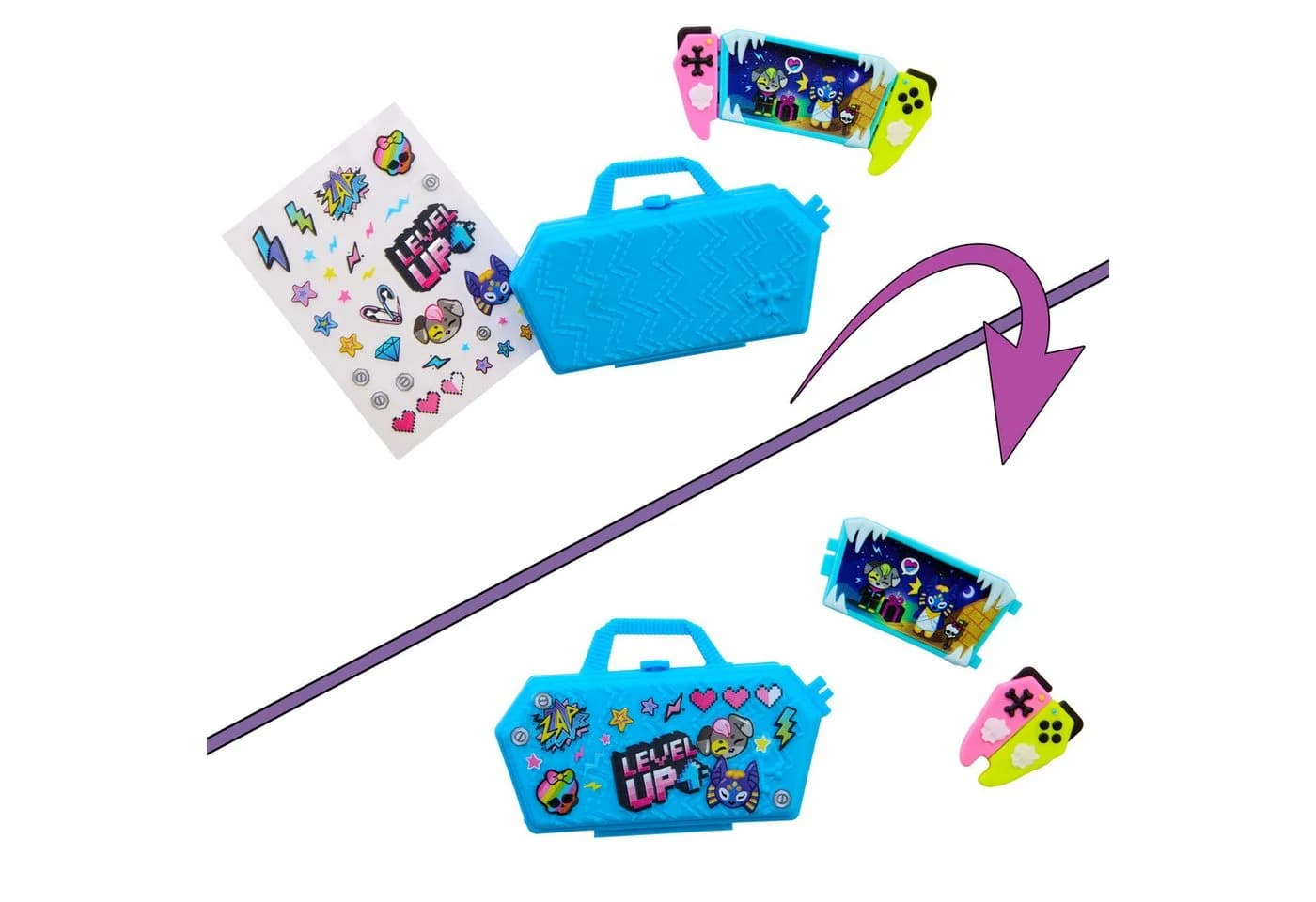 Monster High Self-Scare Secrets Anziehpuppe Frankie Stein mit 13 Überraschungen