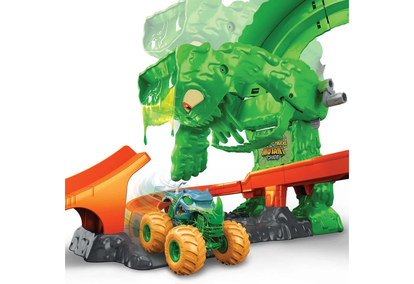 Hot Wheels Monster Trucks Mutant Monster Duell Spielset mit Schleim