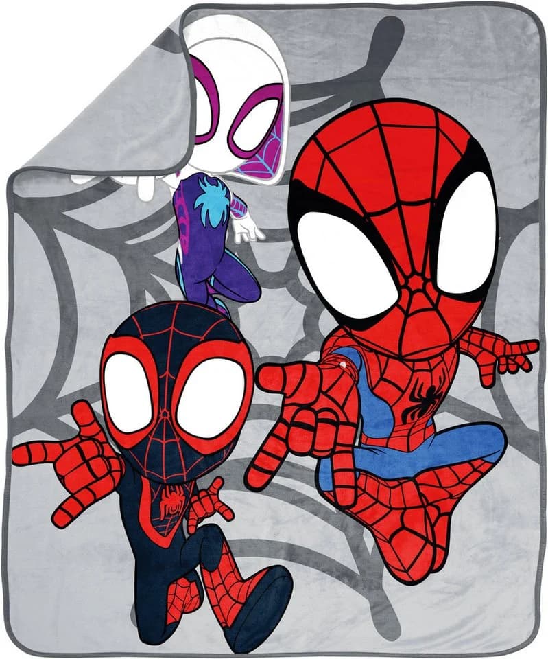 Marvel Kinderdecke mit Miles Morales und Ghost Rider Gwen