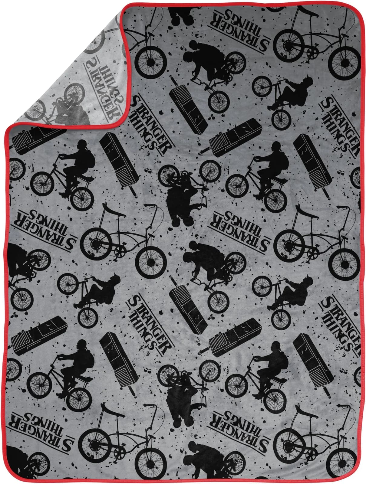 Stranger Things Kinderdecke Grau Polyester 117x152 cm