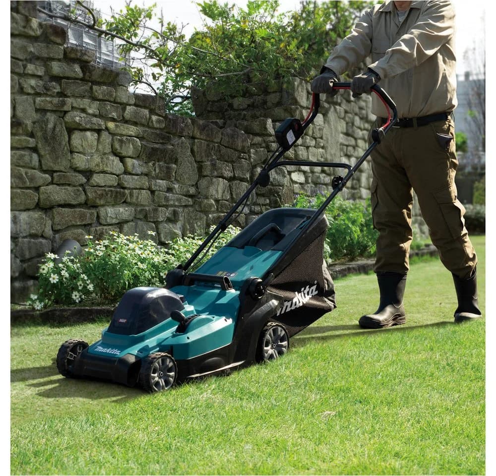 Akkurasenmäher 40V max. 43 cm 50 l Makita Türkis