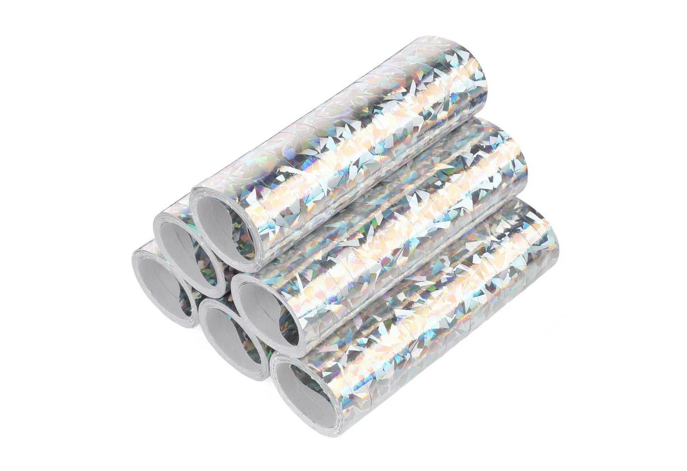 KarneLux Glitzer Metallic Luftschlangen 6er Pack