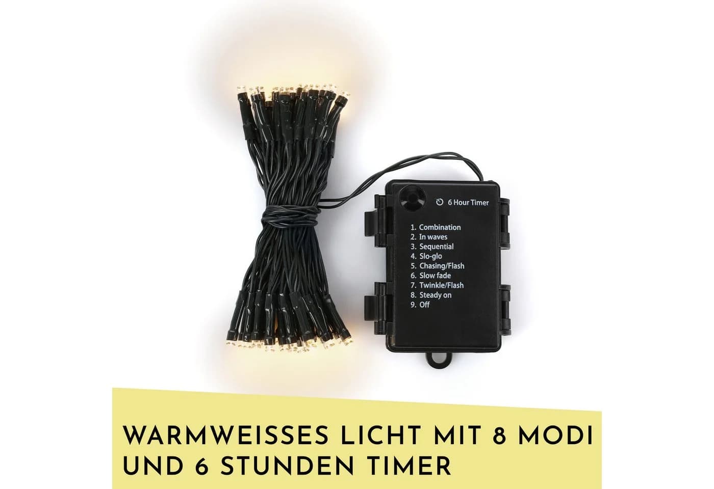 Nordstern LED-Lichterkette WarmWeiß 48 LED - 3,5 m für Weihnachtsbaum
