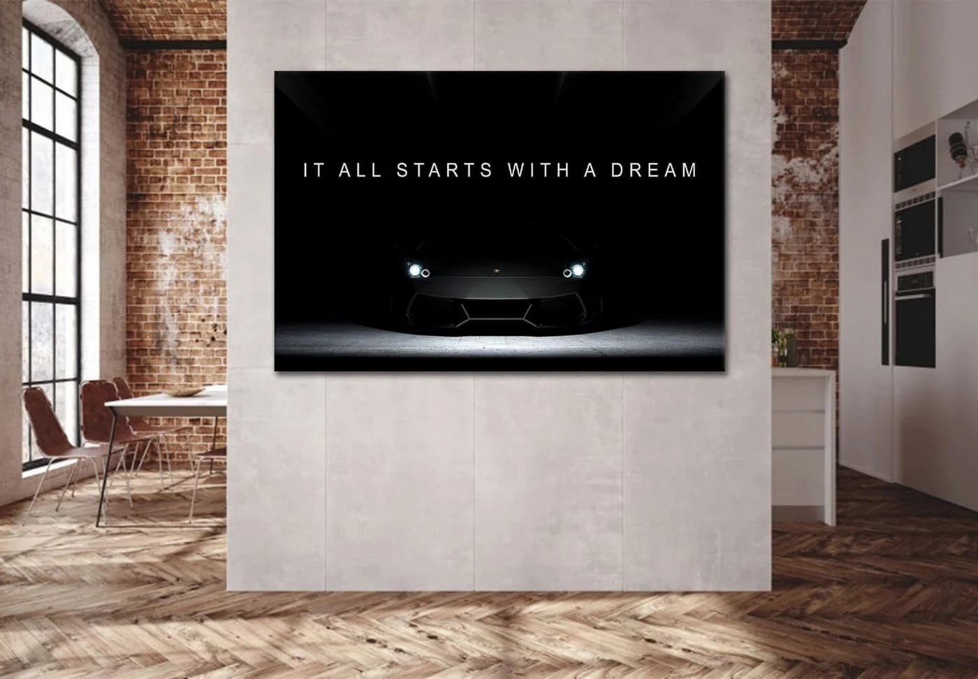 Artedinoi Leinwandbild Sportwagen Lamborghini Modernes Wandbild