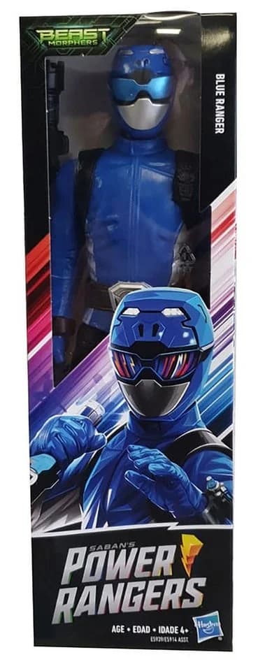 Hasbro Power Ranger Beast Morphers Beast-X Ravi Actionfigur Blau