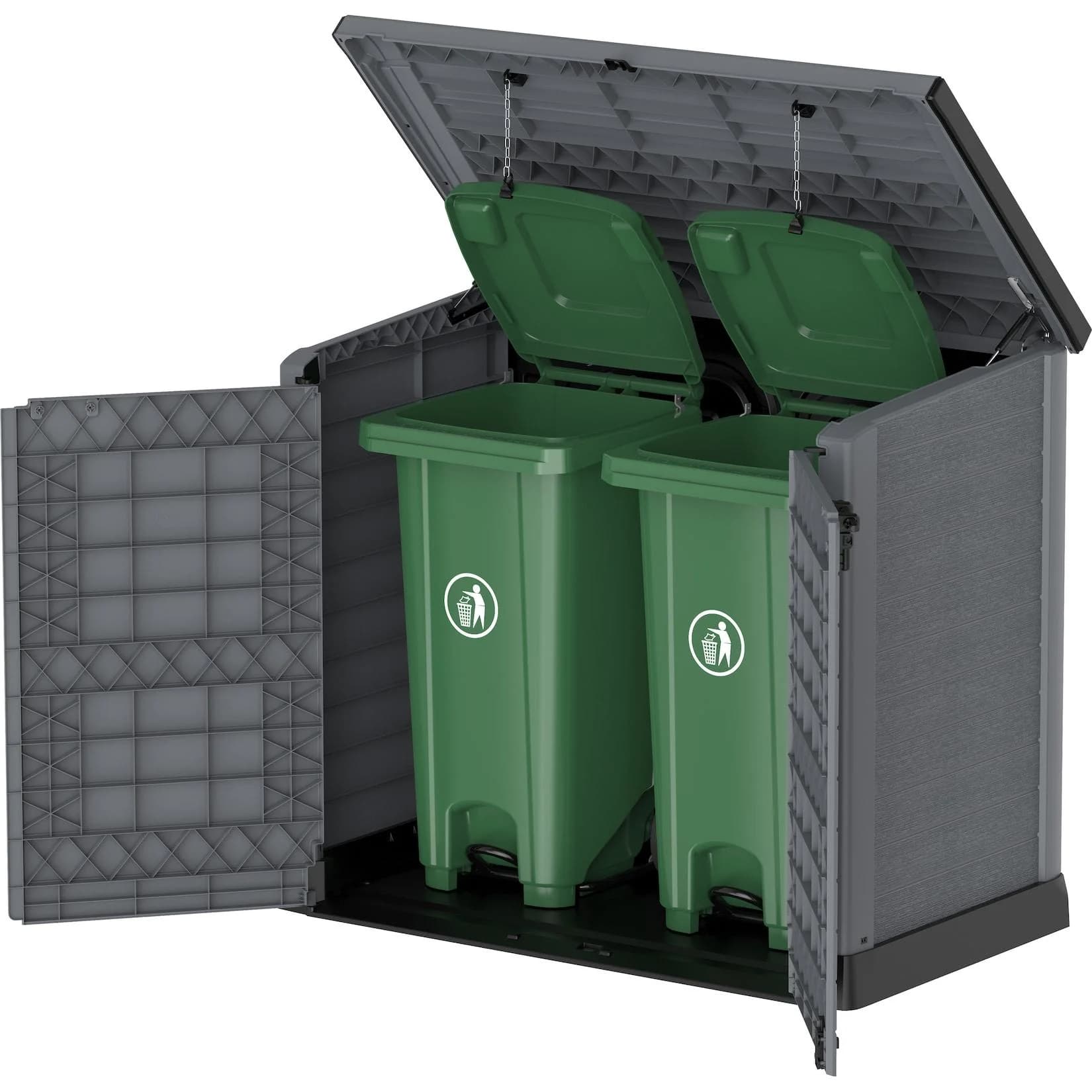 Duramax StoreAway Aufbewahrungsbox 1200 l, 145 x 125 x 83 cm, Kunststoff