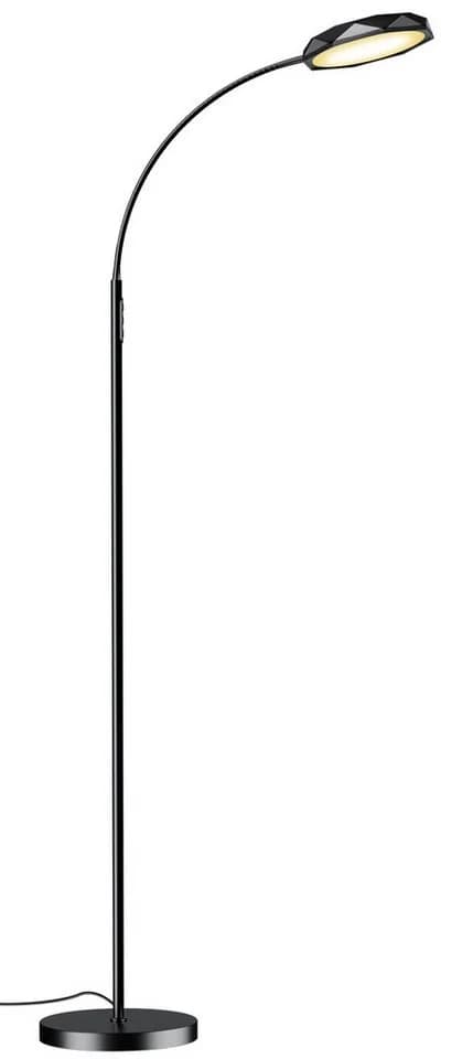 Lujasi LED Stehlampe Schwarz Dimmbar mit Fernbedienung