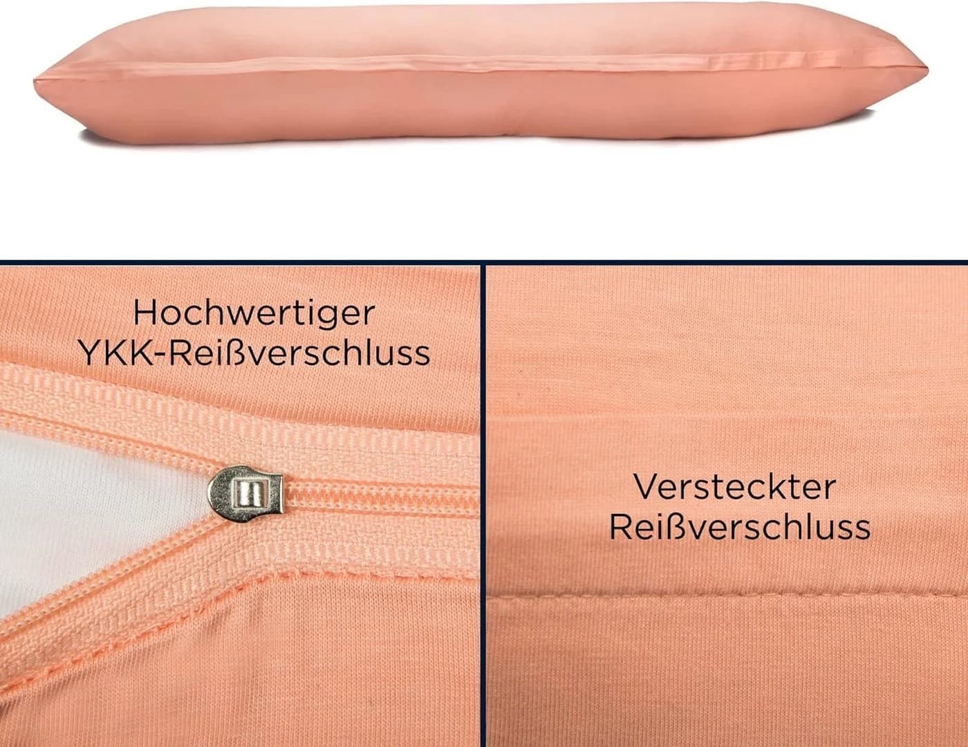 Livessa Kissenbezug 100 % Baumwolle Single-Jersey Ultraweich Rosa