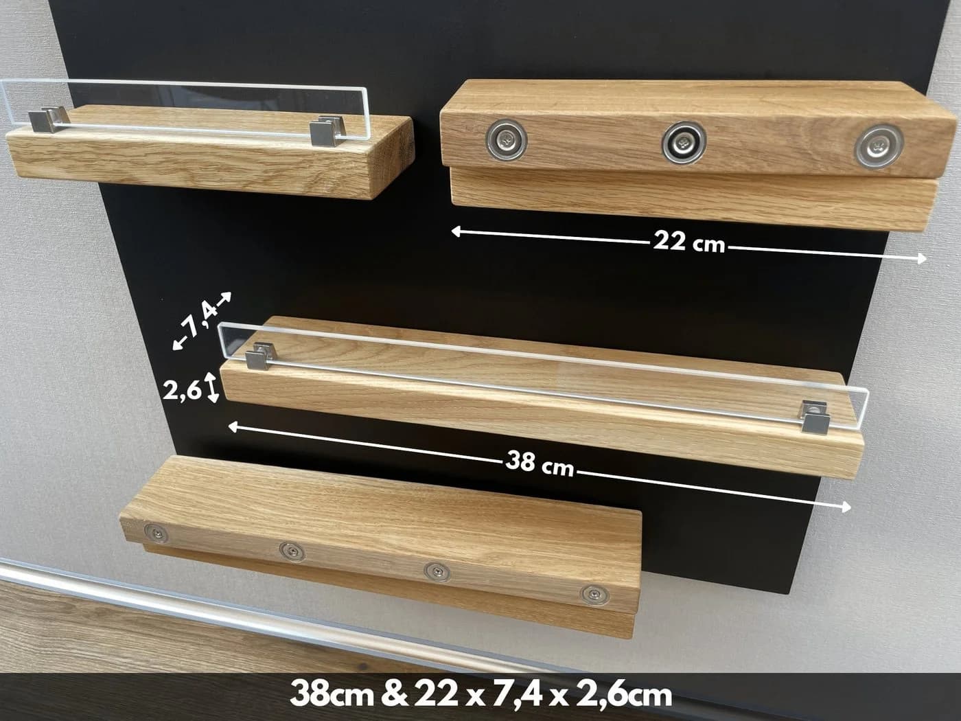 wood4hood Gewürzregal MAGNET Massive Eiche