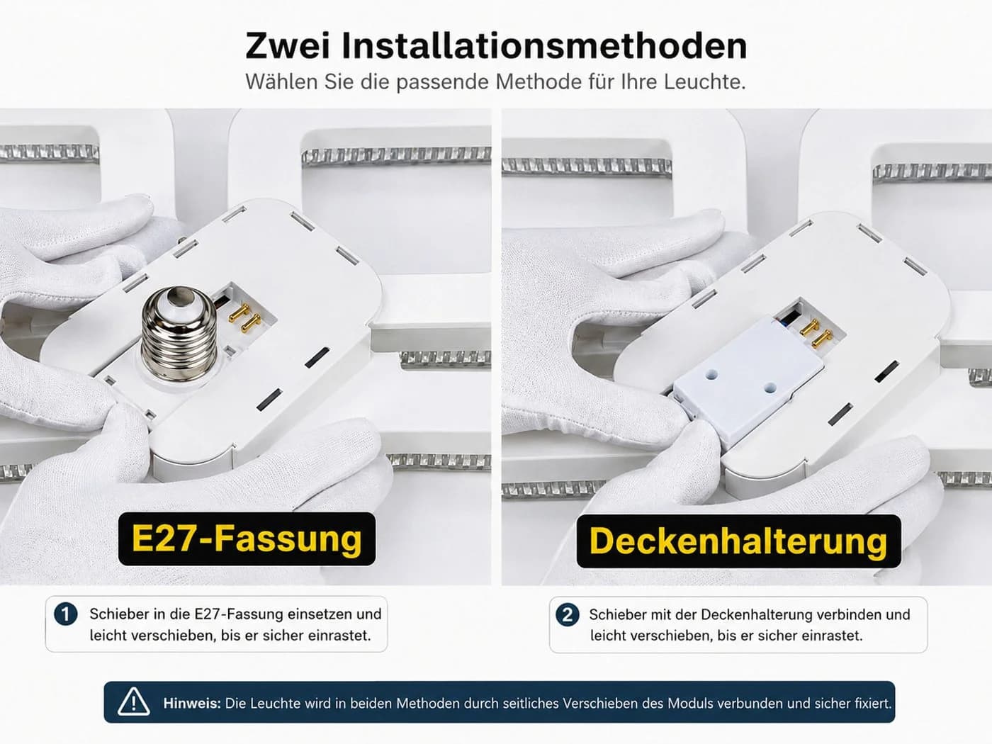 Eurotondisplay LED Deckenleuchte dimmbar weiß mit Fernbedienung