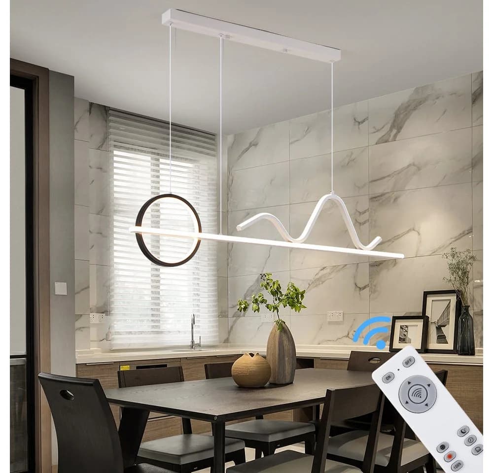 Eurohandisplay LED Pendelleuchte mit Fernbedienung und App-Steuerung