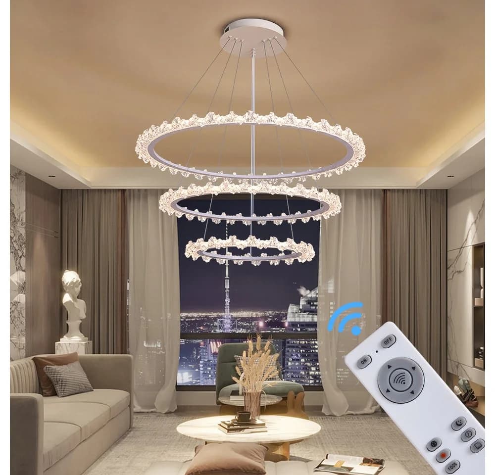 Eurotondisplay LED Deckenleuchte Fernbedienung/Handy-App Lichtfarbe einstellbar