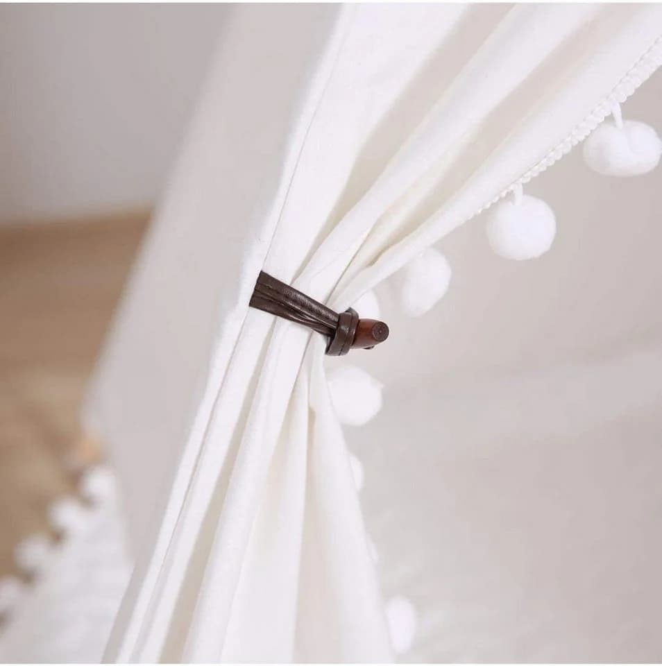 little dove Tipi Spielzelt für Kinder Baumwollsegeltuch mit Matte