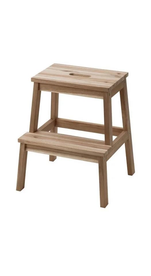 IKEA BEKVÄM Tritthocker 50 cm Akazie