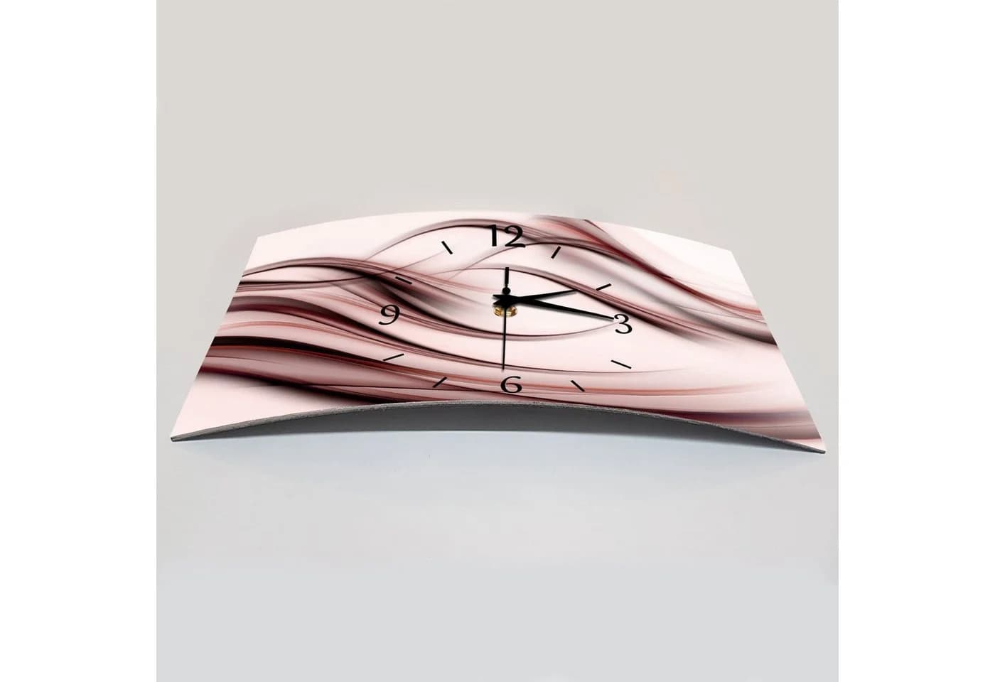 Bilder-Manufaktur Wanduhr BM-9572-1 Silber Lautlos 3D Design