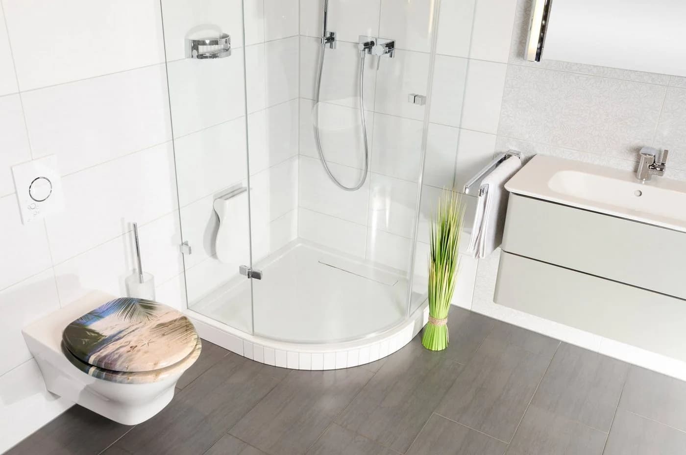 Sanilo WC-Sitz Beach Sand/Grün MDF SoftClose