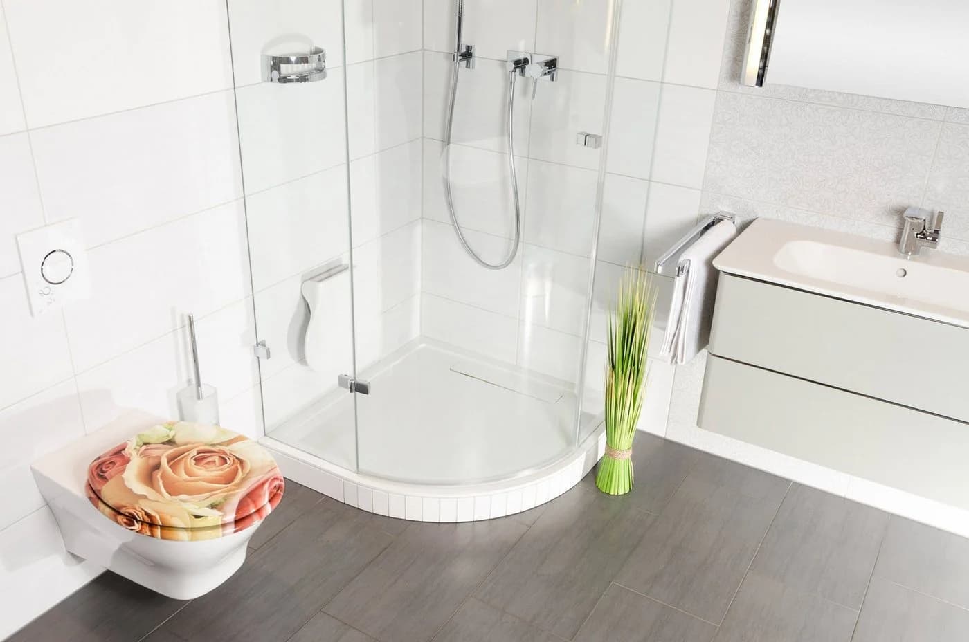 Sanilo WC-Sitz Rosa Rose mit Absenkautomatik