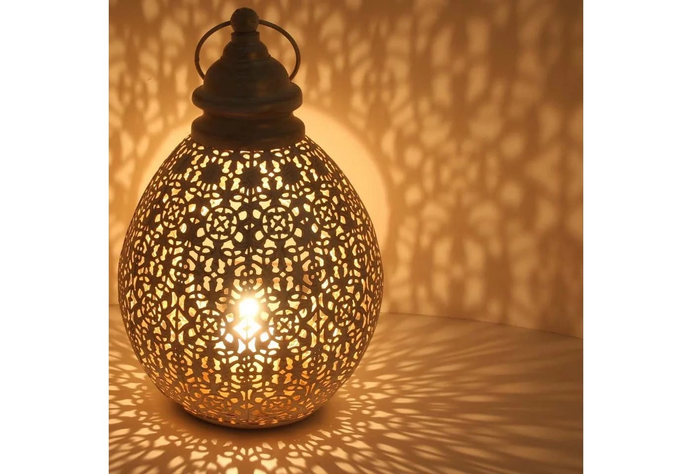 Casa Moro Orientalische Laterne Omnia M Gold Weiß